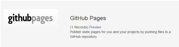 Github Pages Service