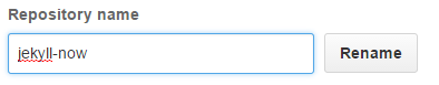 github repo rename