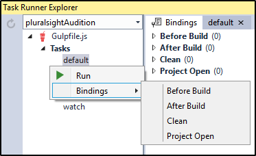 Task Build Options