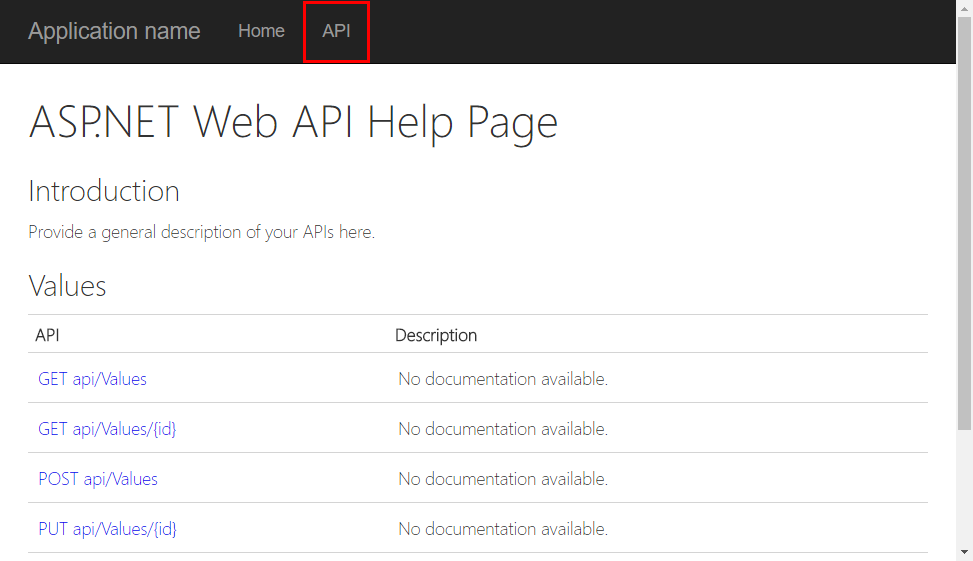 Api Doc Page in Chrome