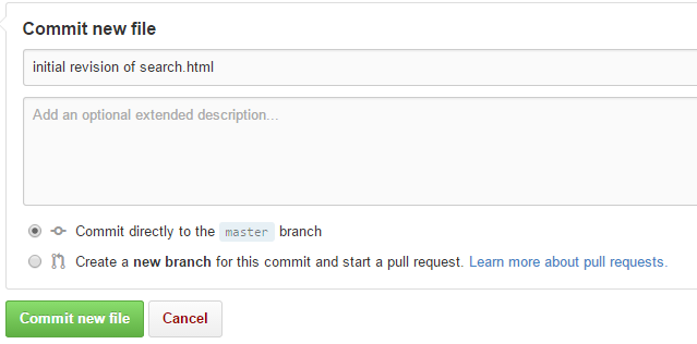 Commit default.html changes
