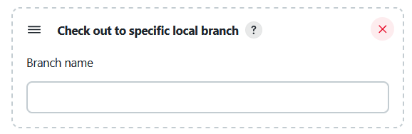 Git Check out to specific local branch